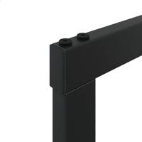 Haardhoutrek 55x30x61 cm staal zwart - thumbnail