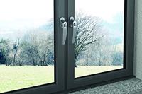 Basi 7554-0010 Venstergreep met drukknopbeveiliging Zilver - thumbnail