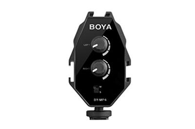 Boya audio adapter by-mp4 voor smartphone, dslr, camcorders en pc