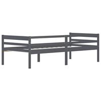 Bedframe massief grenenhout donkergrijs 90x200 cm - thumbnail