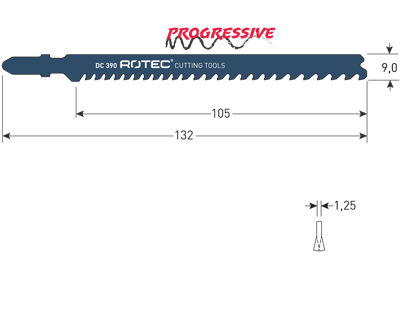 Rotec Decoupeerzaagblad | DC390 | T367XHM - 520.0390