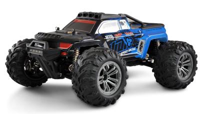 Amewi Daphoenodon Blauw Brushed 1:12 RC auto Elektro Monstertruck 4WD RTR 2,4 GHz Incl. accu en lader, Met lichteffect