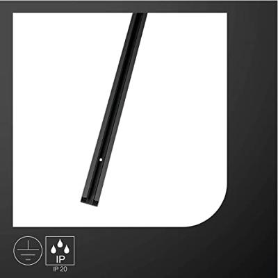 SLV 143010 230V-railsysteemcomponenten Rail Zwart (mat) SLV 143010 230V-railsysteemcomponenten Rail Zwart (mat)
