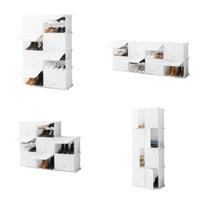 Draagbaar Modulair Schoenenrek InnovaGoods Wit Inhoud 36 paar - thumbnail