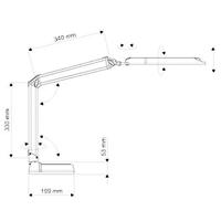 Maul Atlantic 8203602 LED-bureaulamp LED LED vast ingebouwd 9 W Energielabel: D (A - G) Wit - thumbnail