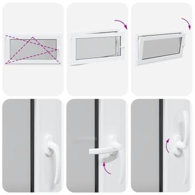 Kelderraam RISOR 110x60 cm draaikiep-draai DIN links wit Kelderraam RISOR 110x60 cm draaikiep-draai DIN links wit