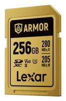 Lexar SDXC Pro Gold Series ARMOR UHS-II 256GB V60 IP68 R280/W205 - thumbnail
