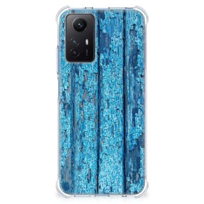 Xiaomi Redmi Note 12s Stevig Telefoonhoesje Wood Blue Xiaomi Redmi Note 12s Stevig Telefoonhoesje Wood Blue