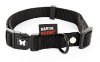 Martin halsband verstelbaar nylon zwart - thumbnail