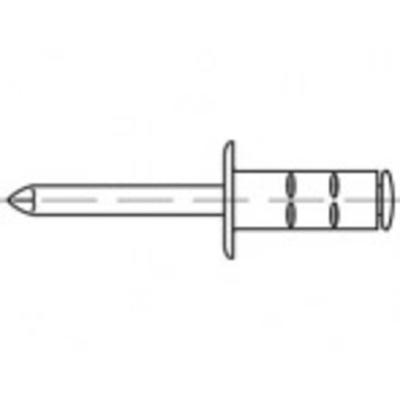 TOOLCRAFT TO-5380569 Popnagel 3.2 mm RVS 1000 stuk(s)