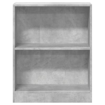 VidaXL Boekenkast 60x24x76 cm bewerkt hout betongrijs VidaXL Boekenkast 60x24x76 cm bewerkt hout betongrijs