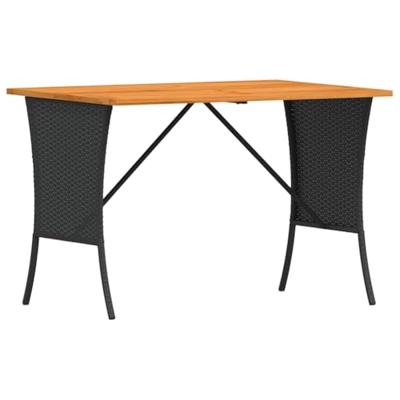 3-delige Loungeset met kussens poly rattan zwart