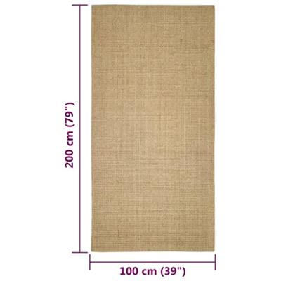 Sisalmat voor krabpaal 100x200 cm - thumbnail