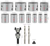 Bosch Accessoires PRO Multi Material Q-Lock adapterset voor gatzagen | 15-delig - 2608901549 - thumbnail