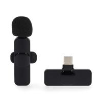 Nedis Microfoon | Gebruikt voor: Notebook / Smartphone / Tablet | Draadloos / USB Type-C™ | USB-C™ Female | Aan/uit knop - MICW110BK - thumbnail