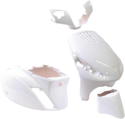 Plaatset 4-delig Edge voor Piaggio Zip/Zip 2000 2T/4T vanaf bouwjaar 2000 - glanzend wit Plaatset 4-delig Edge voor Piaggio Zip/Zip 2000 2T/4T vanaf bouwjaar 2000 - glanzend wit