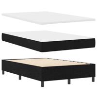 Boxspringbed met matras stof zwart 120x200 cm - thumbnail