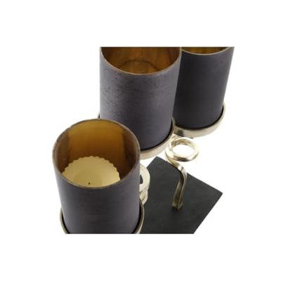 Kaarshouder DKD Home Decor Kristal Aluminium (37 x 16 x 47 cm) Kaarshouder DKD Home Decor Kristal Aluminium (37 x 16 x 47 cm)