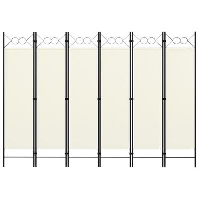 Kamerscherm met 6 panelen 240x180 cm wit Kamerscherm met 6 panelen 240x180 cm wit