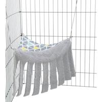 Trixie grot en hangmat voor knaagdieren en konijnen sunny pluche - thumbnail