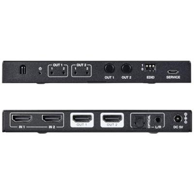 SpeaKa Professional SP-11571776 2 + 2 poorten HDMI-Matrix-switch Ultra HD-geschikt 7680 x 4320 Pixel Zwart SpeaKa Professional SP-11571776 2 + 2 poorten HDMI-Matrix-switch Ultra HD-geschikt 7680 x 4320 Pixel Zwart