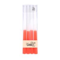 Dip Dye Kaars Wax Oranje 30,5x2,2 cm 4 Stuks - thumbnail