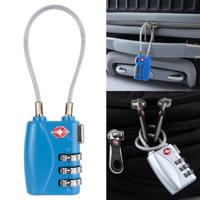 JASIT TSA719 zink legering 3-cijferige wachtwoord TSA Lock reisbagage hangslot (blauw) - thumbnail