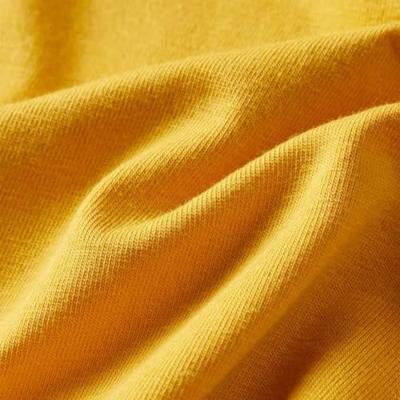 Kindershirt met lange mouwen dierenprint 104 donker okerkleurig