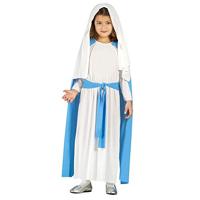 Maria Verkleedkleding Meisje Blauw/Wit - thumbnail