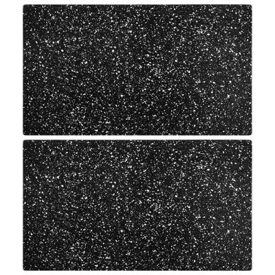 Snijplanken 2 st met granietpatroon gehard glas