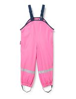 Playshoes regenbroek bretels fleece gevoerd Uni Fuchsia-116 - thumbnail