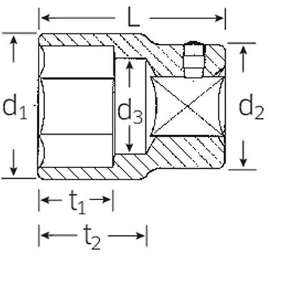 Stahlwille 55 24 05010024 Dop (zeskant) Dopsleutelinzetstuk 24 mm 3/4 (20 mm)