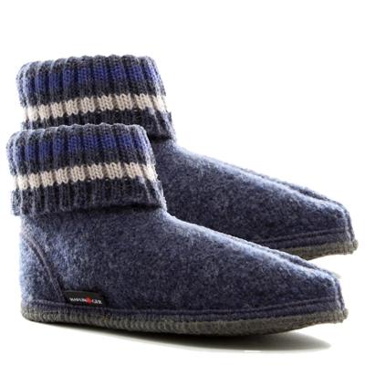 Haflinger Paul Jeans Wol Pantoffels Uniseks Haflinger Paul Jeans Wol Pantoffels Uniseks