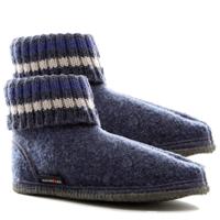 Haflinger Paul Jeans Wol Pantoffels  Uniseks  - thumbnail