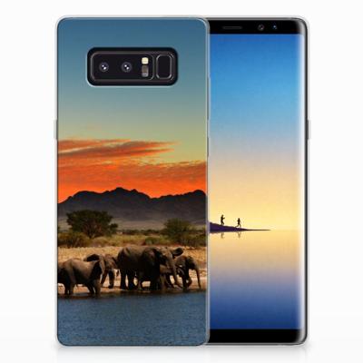 Samsung Galaxy Note 8 | TPU Hoesje | Olifanten Samsung Galaxy Note 8 | TPU Hoesje | Olifanten
