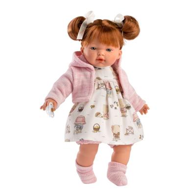 Dreumespop Lea Llorona met Beertjesjurk - 33 cm