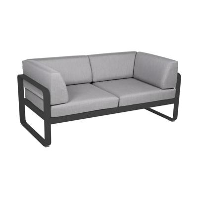 Fermob Bellevie Club 2-zits loungebank Anthracite - Flannel
