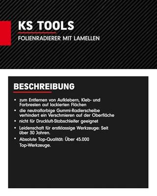 KS Tools 515.1368 Foliegum met lamellen, verpakking van 6 stuks KS Tools 515.1368 Foliegum met lamellen, verpakking van 6 stuks