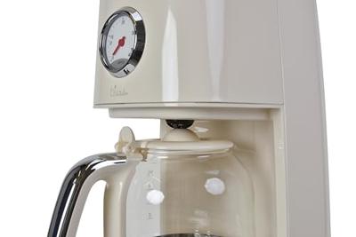 BiKitchen nostalgia 150 Koffiezetapparaat Crèmewit (glanzend) Capaciteit koppen: 12 Glazen kan, Warmhoudfunctie