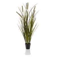 Emerald kunstplant in pot kattenstaartgras 85 cm - thumbnail