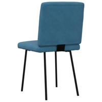Eetkamerstoelen 4 st fluweel blauw - thumbnail