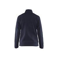 Blåkläder Dames service Sweatshirt met rits 33942526 | Donker marineblauw/Zwart | Maat XL - 7330509648025 - thumbnail