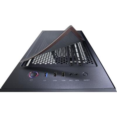 Inter-Tech C-303 Mirror Full Tower PC-behuizing Zwart Geschikt voor AIO-waterkoeling, Zijvenster Inter-Tech C-303 Mirror Full Tower PC-behuizing Zwart Geschikt voor AIO-waterkoeling, Zijvenster