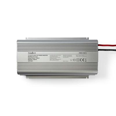 Nedis PIMS170012 Stroomomvormer Gemodificeerde Sinusgolf 12 V Dc - 230 V Ac 1700 W 2x Schuko-uitgang