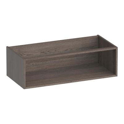 Brauer Flourish - Bijkast - 100 cm - met 1 Opbergvak - Lamellen Eiken Zwart