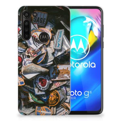Motorola Moto G8 Power | Siliconen hoesje | met foto Badges