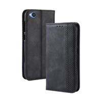 Magnetische gesp retro textuur horizontale Flip lederen case voor Xiaomi Redmi gaan met houder & card slots & portemonnee (zwart) - thumbnail