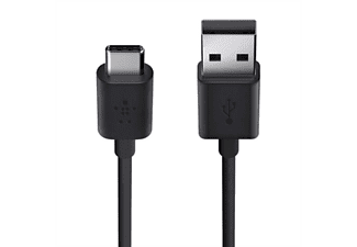 Belkin USB-IF-gecertificeerd 2.0 USB-A naar USB Type C (USB-C) laadkabel, zwart, 1,8 m F2CU032bt06-BLK
