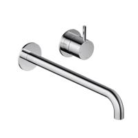 Inbouw Wastafelkraan Hotbath Cobber 25 cm Gebogen Uitloop 1-Hendel Chroom - thumbnail