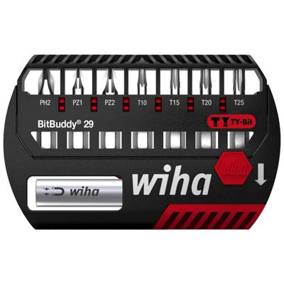 Wiha Bitset BitBuddy® TY-bit 29 mm Phillips, Pozidriv, TORX® 9-delig 1/4" C6,3 - 42138 - 42138 Wiha Bitset BitBuddy® TY-bit 29 mm Phillips, Pozidriv, TORX® 9-delig 1/4" C6,3 - 42138 - 42138